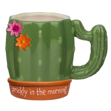 Prickly in the Morning Cactus Mug 18oz