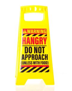 Desk Warning Sign - Hangry