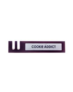 Wooden Desk Sign - Cookie Addict
