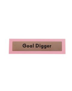 Pink Wooden Desk Sign - Goal Digger
