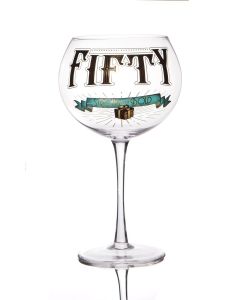 Gin Prohibition Glass - Age 50