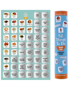 Foods To Try From Around The World - Scratch Off Poster