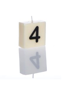 "4" Numbered Candle