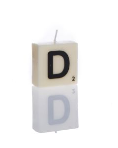 "D" Letter Candle