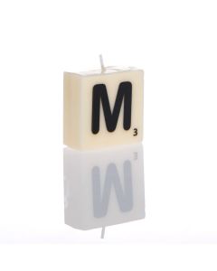 "M" Letter Candle