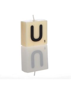 "U" Letter Candle
